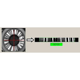 Image of circular and linear converted barcodes
