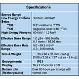 ED3 Active Extremity Dosimeter specifications